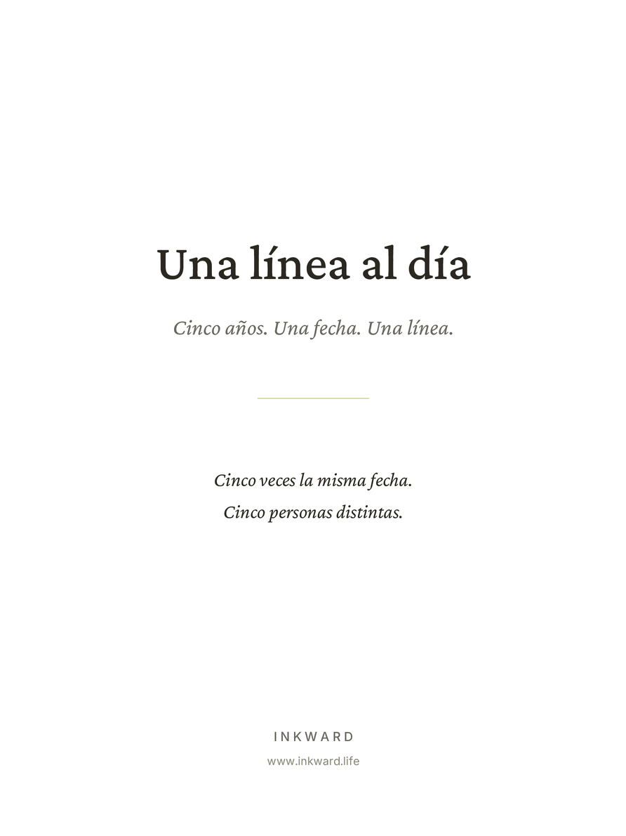 Portada de la plantilla &ldquo;Una línea al día&rdquo; para reMarkable