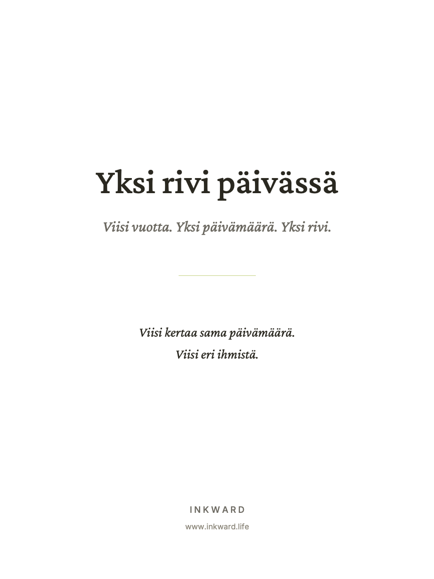Pohjan „Yksi rivi päivässä“ kansi reMarkablelle