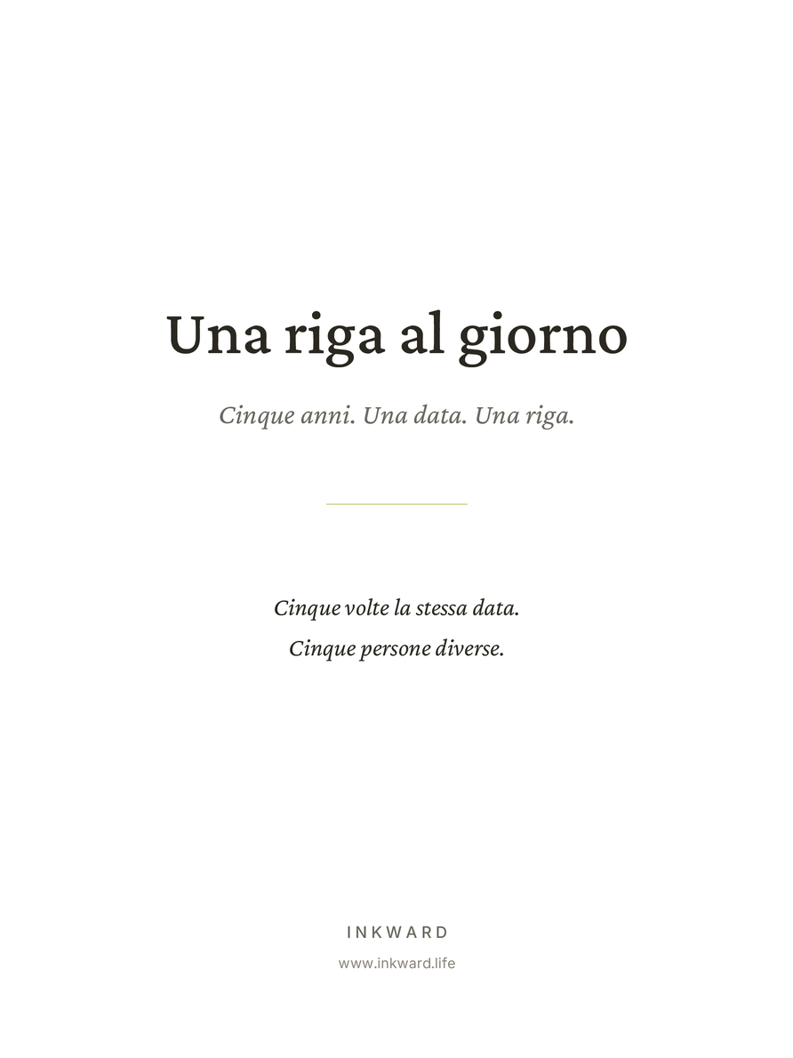 Copertina del modello &laquo;Una riga al giorno&raquo; per reMarkable