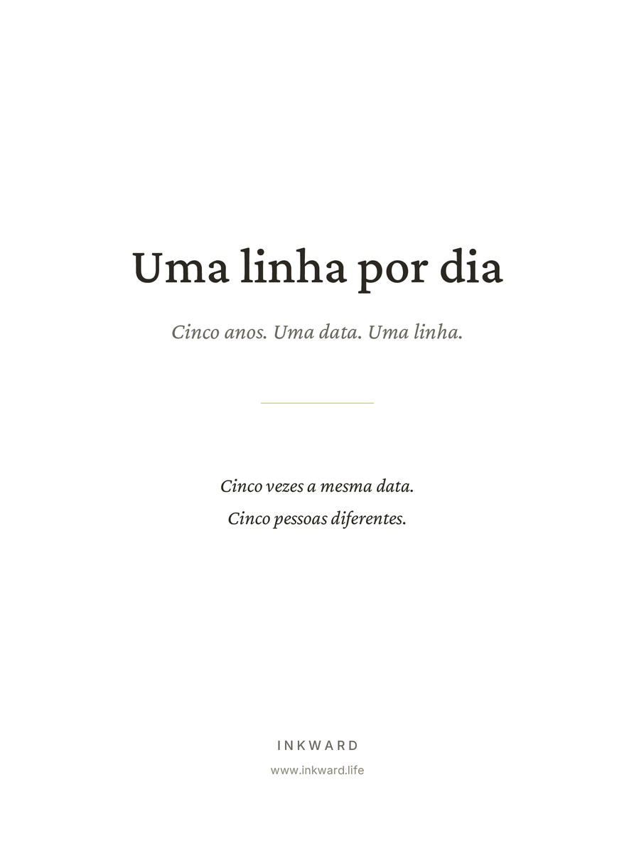 Capa do modelo &ldquo;Uma linha por dia&rdquo; para reMarkable